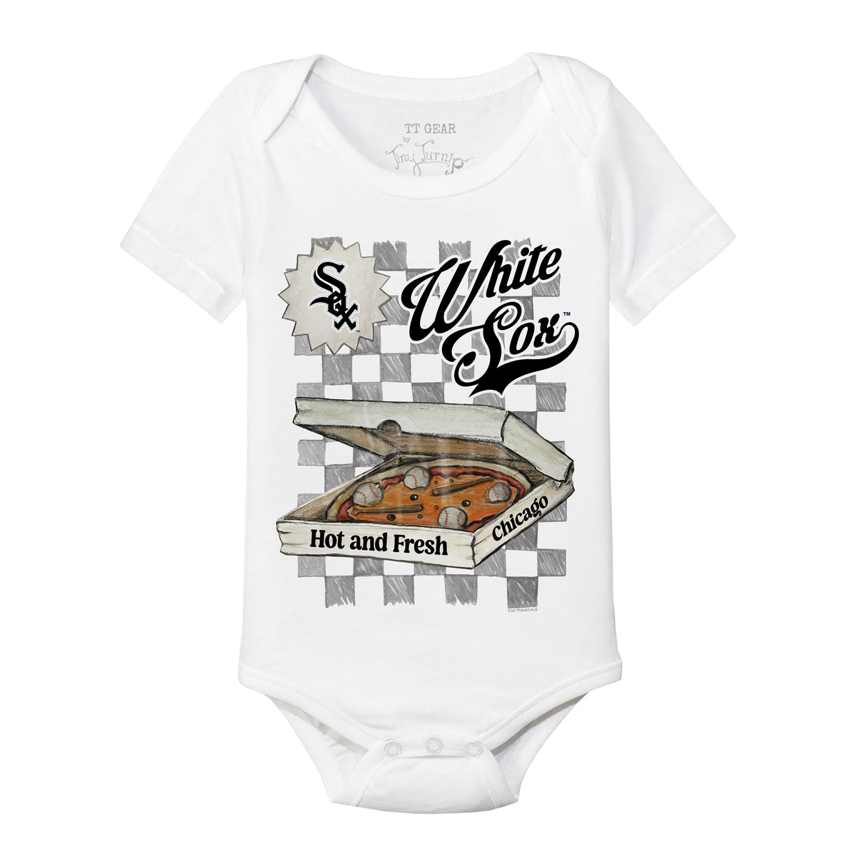 Chicago White Sox Pizza Short Sleeve Snapper