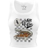 Chicago White Sox Pizza Crop Tank - Tiny Turnip