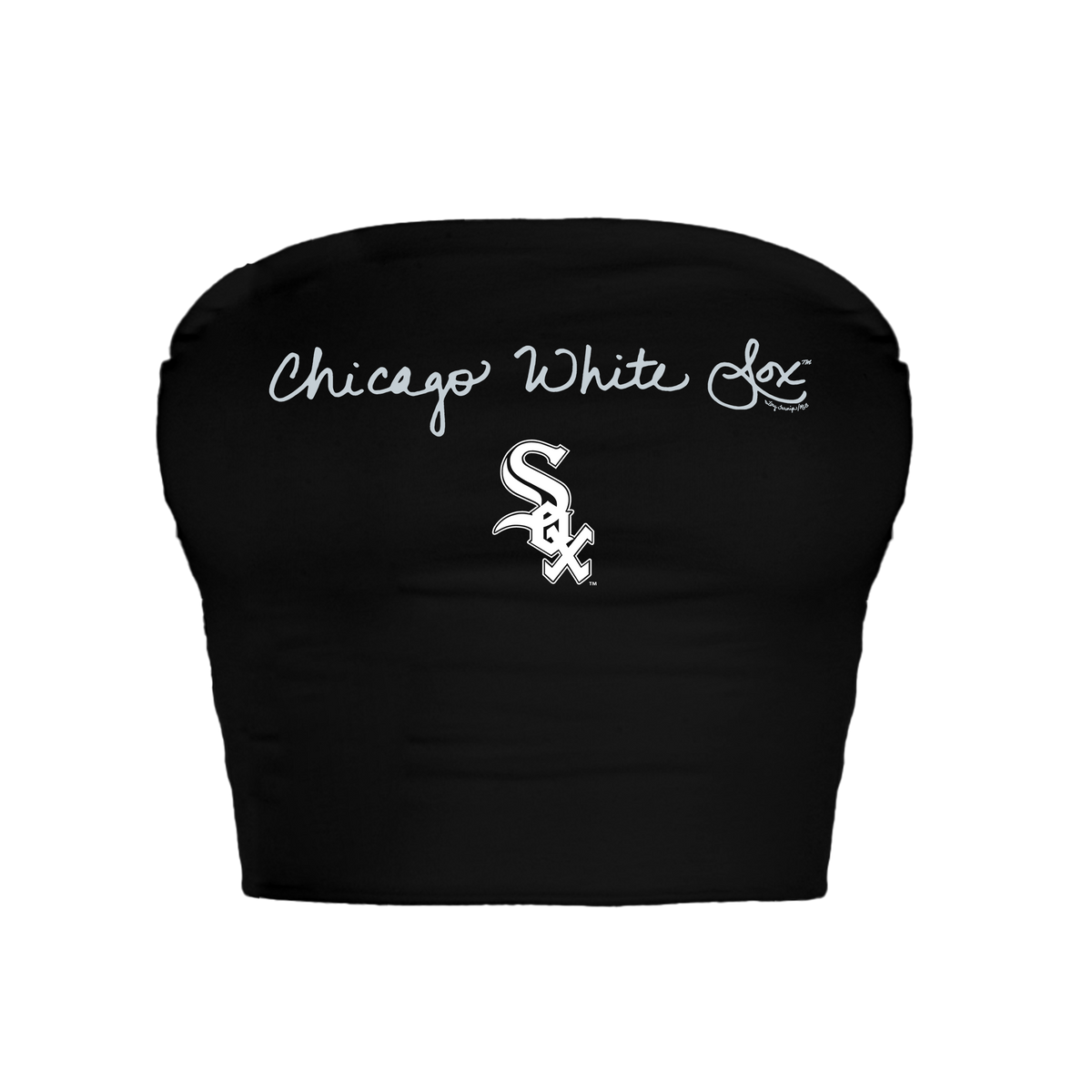 Chicago White Sox Logo Script Crop Tube Top