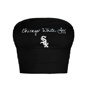 Chicago White Sox Logo Script Crop Tube Top