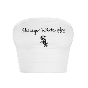 Chicago White Sox Logo Script Crop Tube Top