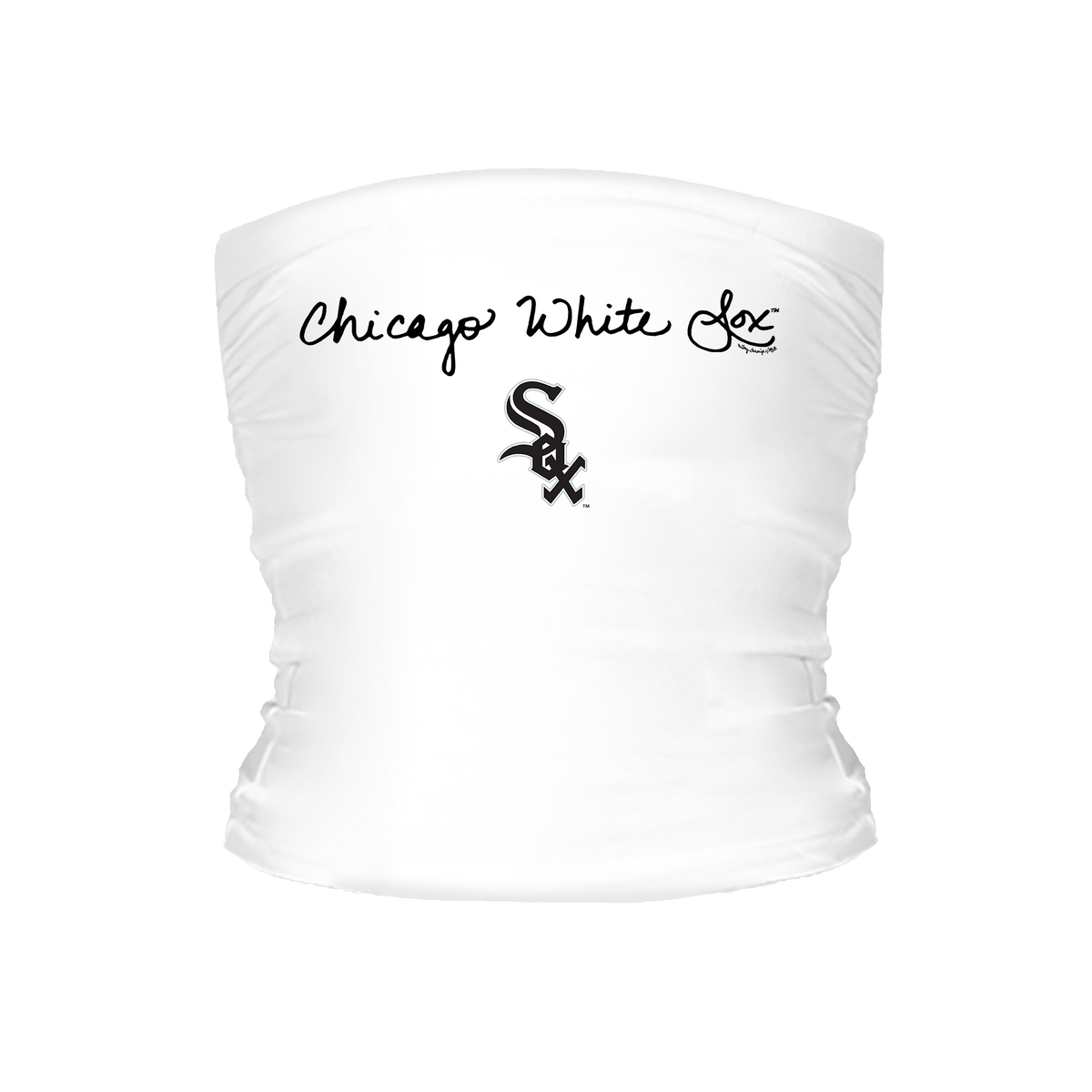 Chicago White Sox Logo Script Tube Top - Tiny Turnip