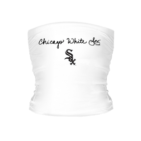 Chicago White Sox Logo Script Tube Top - Tiny Turnip