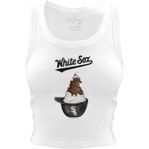 Chicago White Sox Sundae Helmet Crop Tank - Tiny Turnip