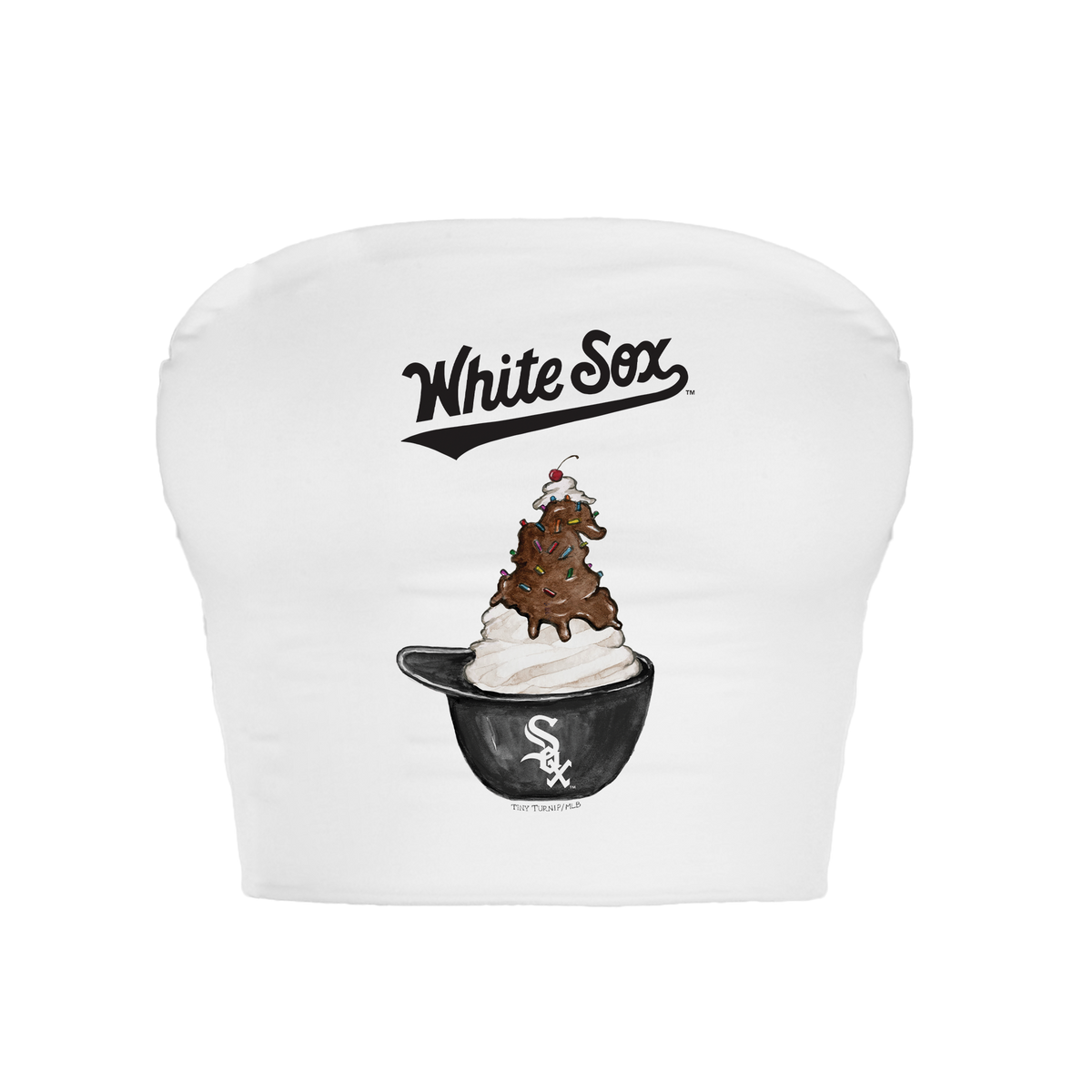 Chicago White Sox Sundae Helmet Crop Tube Top