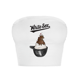 Chicago White Sox Sundae Helmet Crop Tube Top - Tiny Turnip