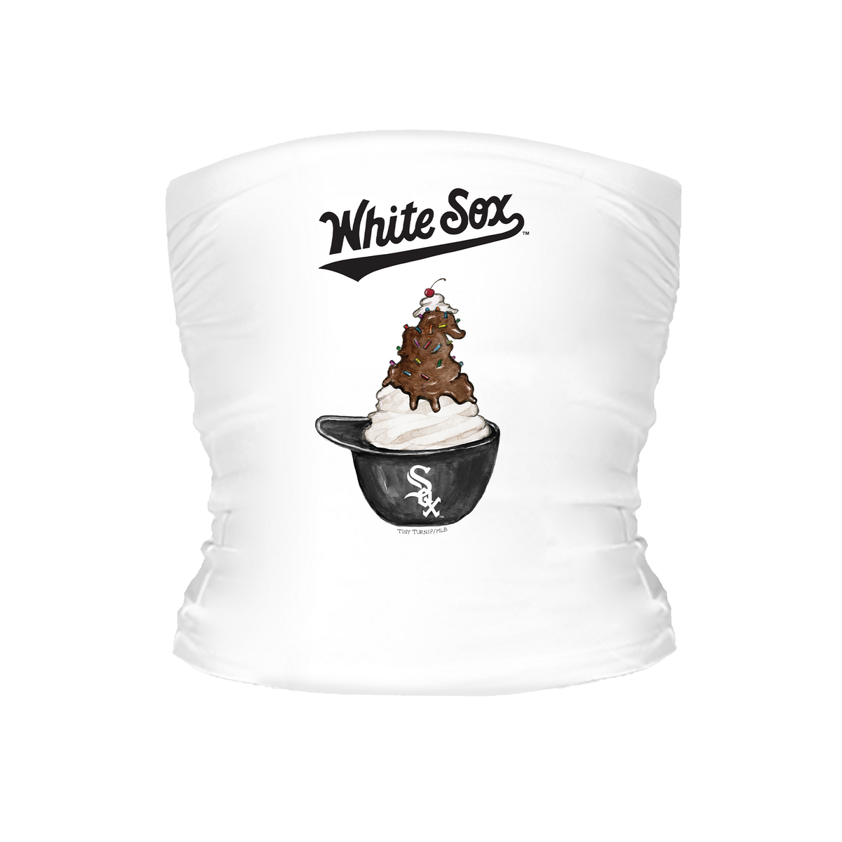 Chicago White Sox Sundae Helmet Tube Top - Tiny Turnip