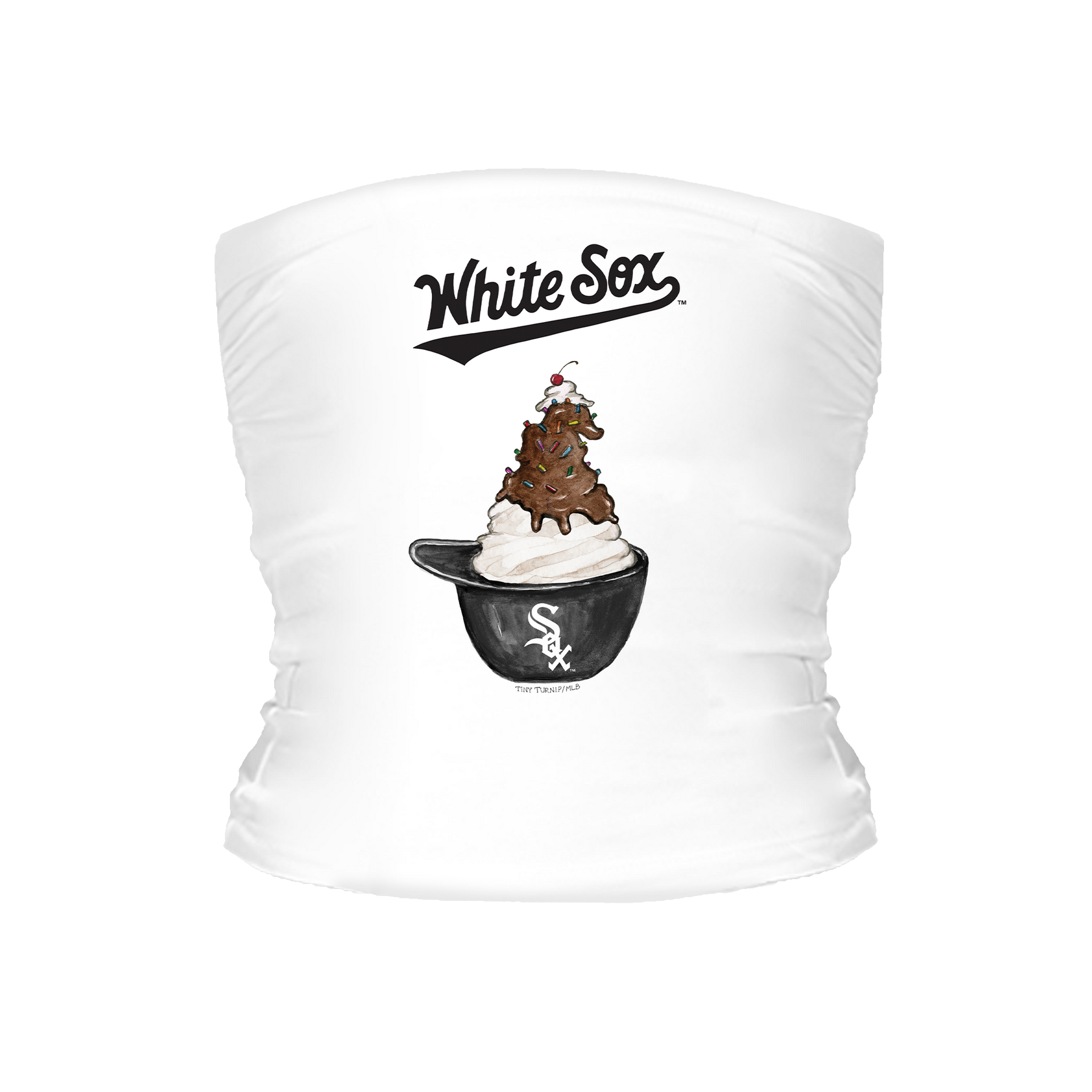 Chicago White Sox Sundae Helmet Tube Top - Tiny Turnip