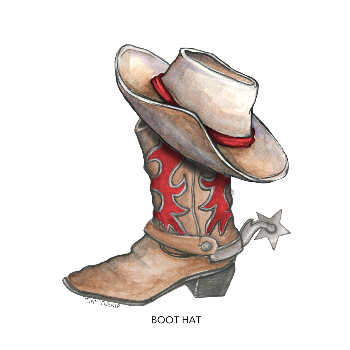 Boot Hat Tee Shirt