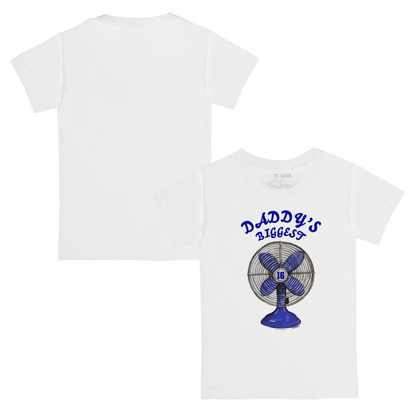 VIP MLB MLB Daddy's Biggest Fan w/ Number - Kid's Tee Shirt - Tiny Turnip