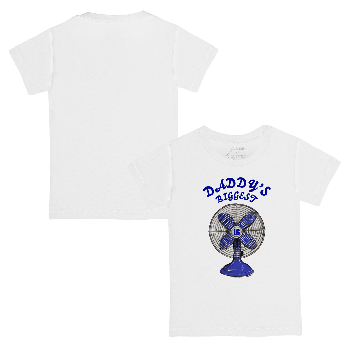 VIP MLB MLB Daddy's Biggest Fan w/ Number - Kid's Tee Shirt - Tiny Turnip