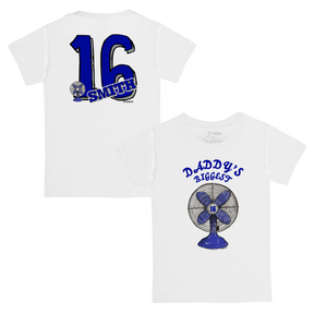 Daddy's Biggest Fan w/ Number - Kid's Tee Shirt - Tiny Turnip