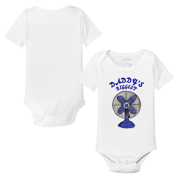 VIP MLB Daddy's Biggest Fan w/ Number - Short Sleeve Snapper - Tiny Turnip