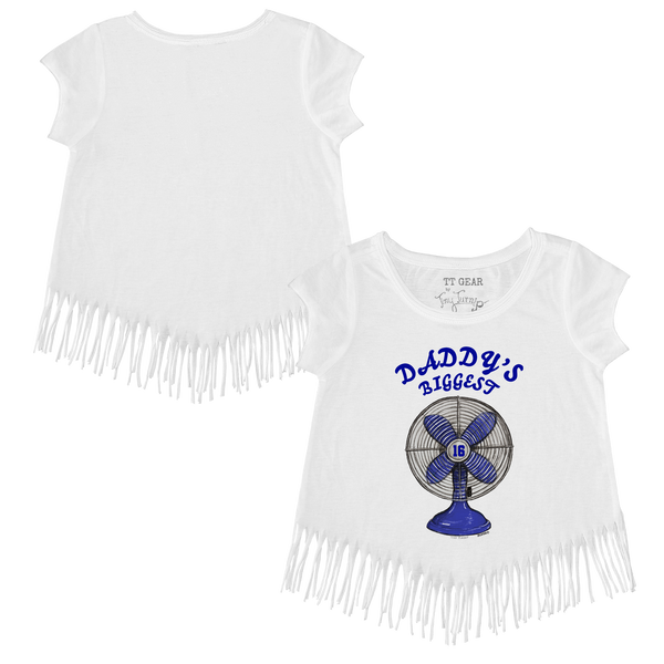 VIP MLB MLB Daddy's Biggest Fan w/ Number - Fringe Tee - Tiny Turnip