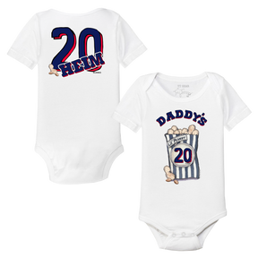 Daddy's Lil' Peanut w/ Number - Short Sleeve Snapper - Tiny Turnip