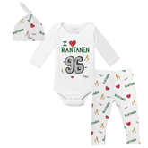 VIP NHL I Heart Player w/ Name, Number - Long Sleeve Snapper Layette Set - Tiny Turnip