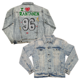 VIP NHL I Heart Player w/ Name, Number - Boyfriend Denim Jacket - Tiny Turnip