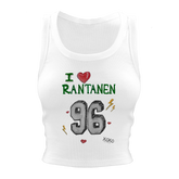 VIP NHL I Heart Player w/ Name, Number - Crop Tank - Tiny Turnip