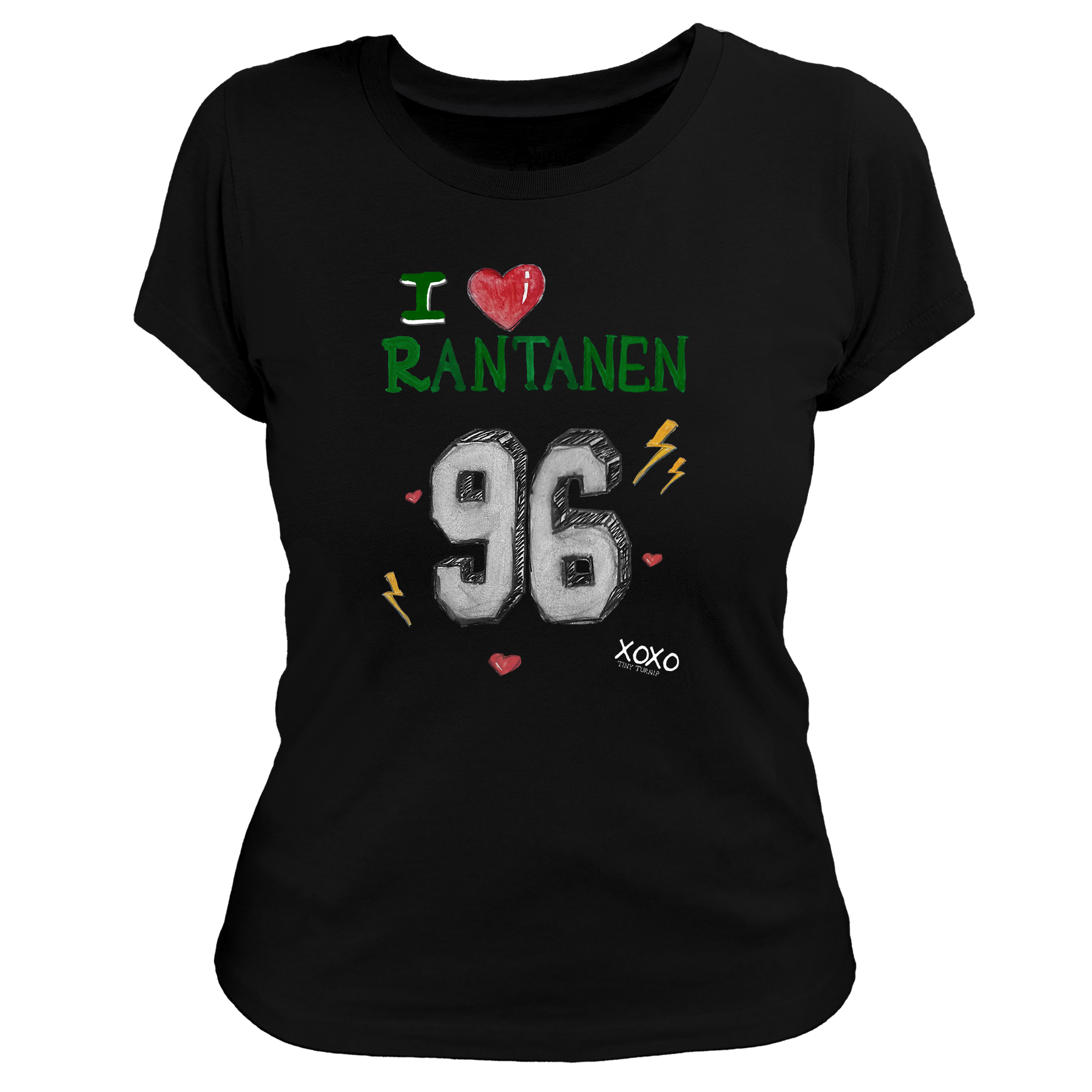 VIP NHL I Heart Player w/ Name, Number - Women's Tee Shirt - Tiny Turnip