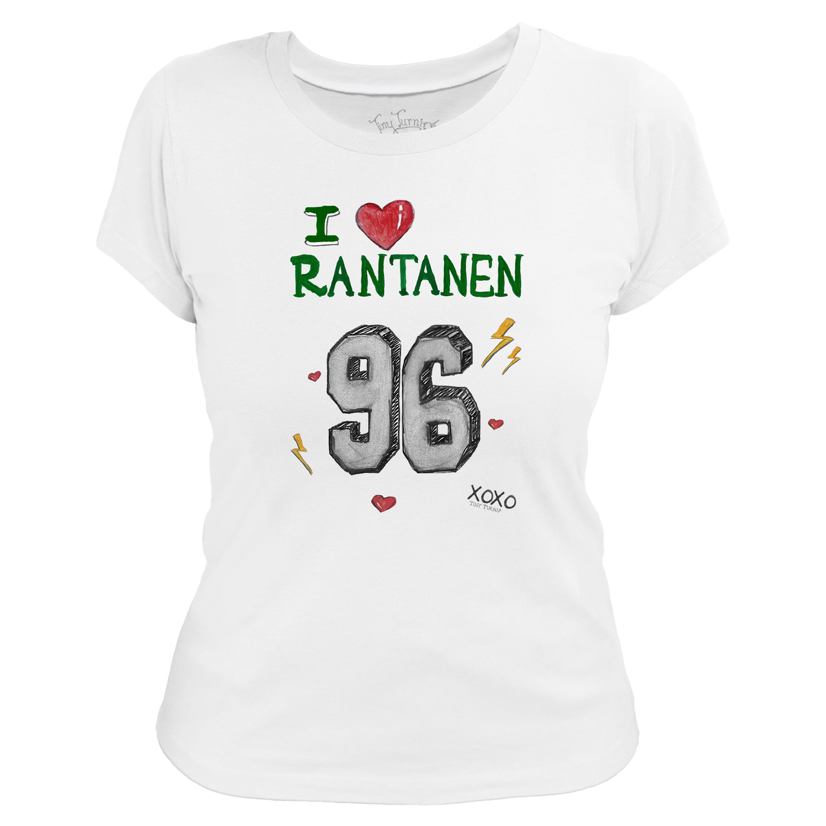VIP NHL I Heart Player w/ Name, Number - Women's Tee Shirt - Tiny Turnip