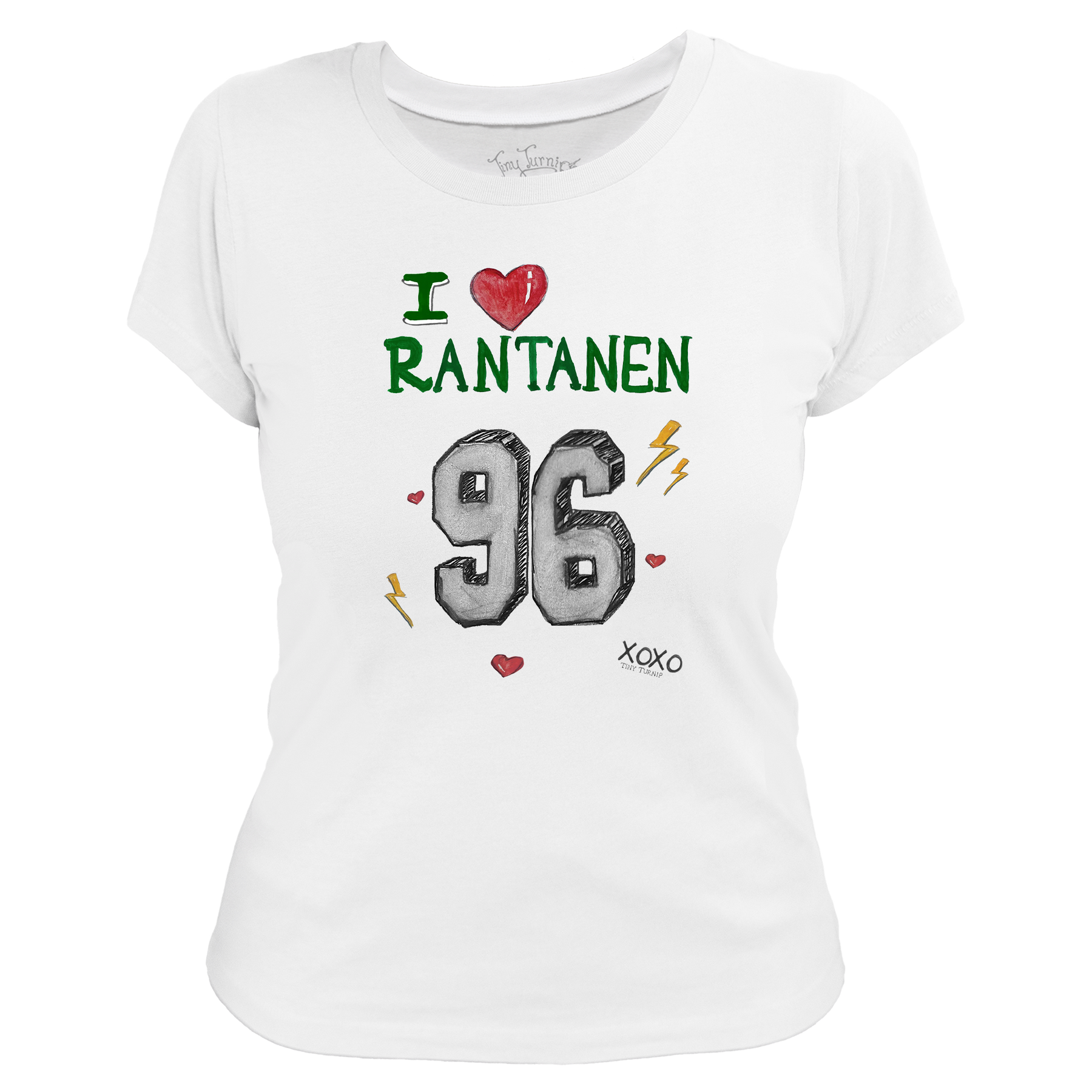 VIP NHL I Heart Player w/ Name, Number - Women's Tee Shirt - Tiny Turnip