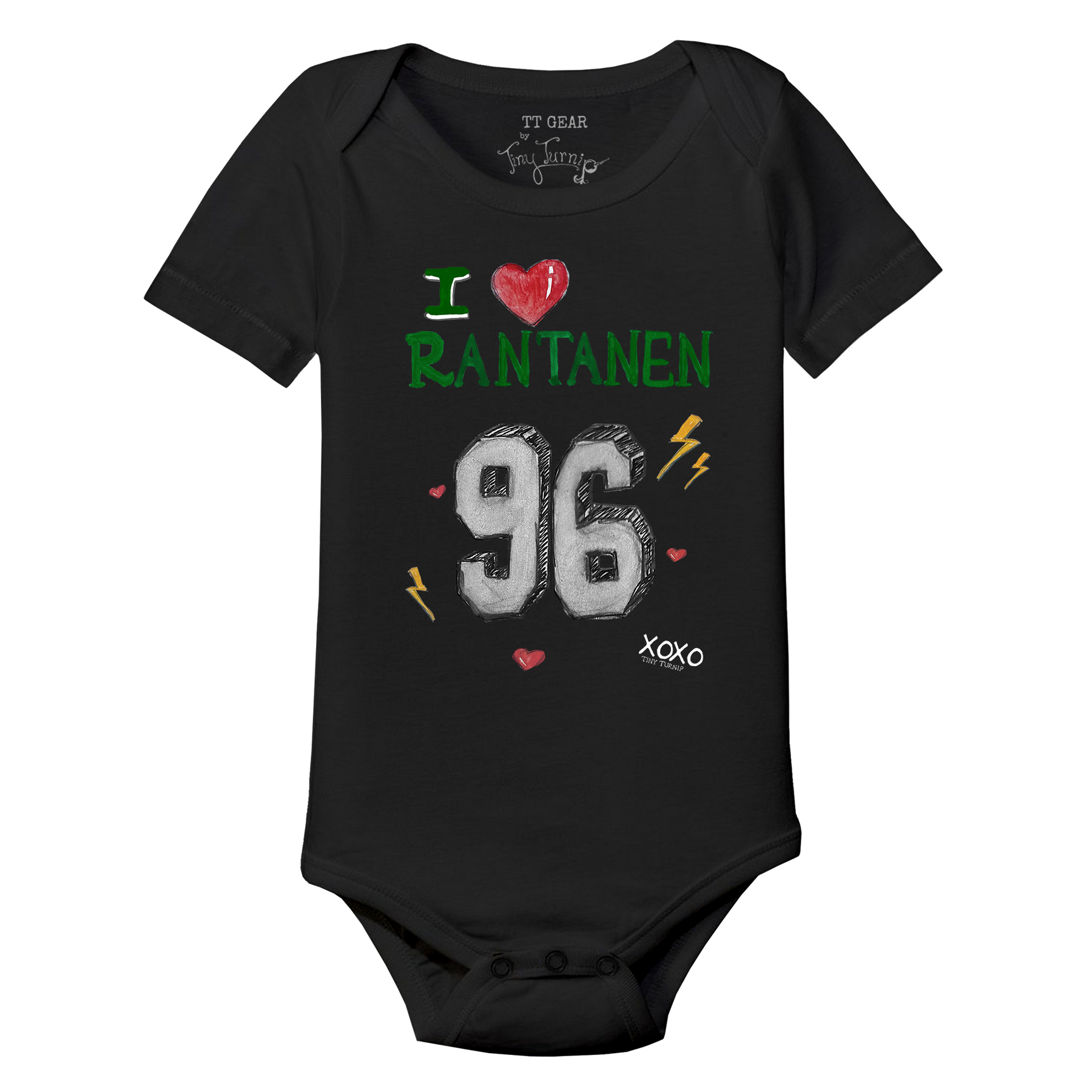 VIP NHL I Heart Player w/ Name, Number - Short Sleeve Snapper - Tiny Turnip