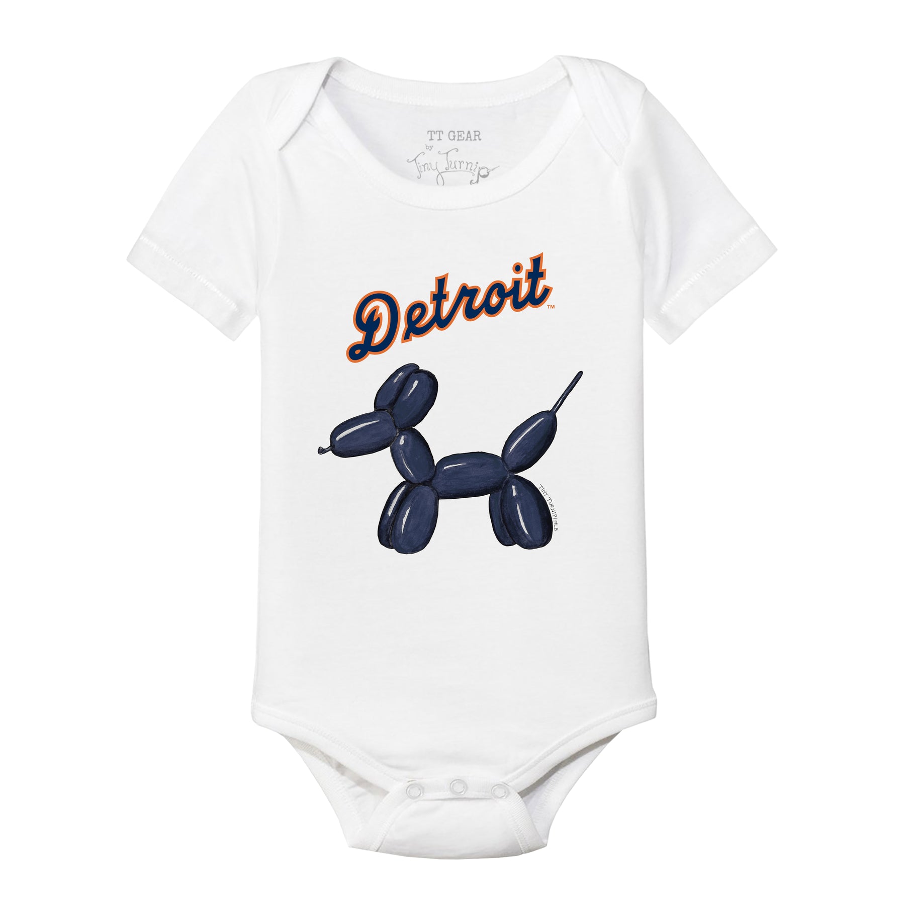 Detroit Tigers Balloon Dog Short Sleeve Snapper