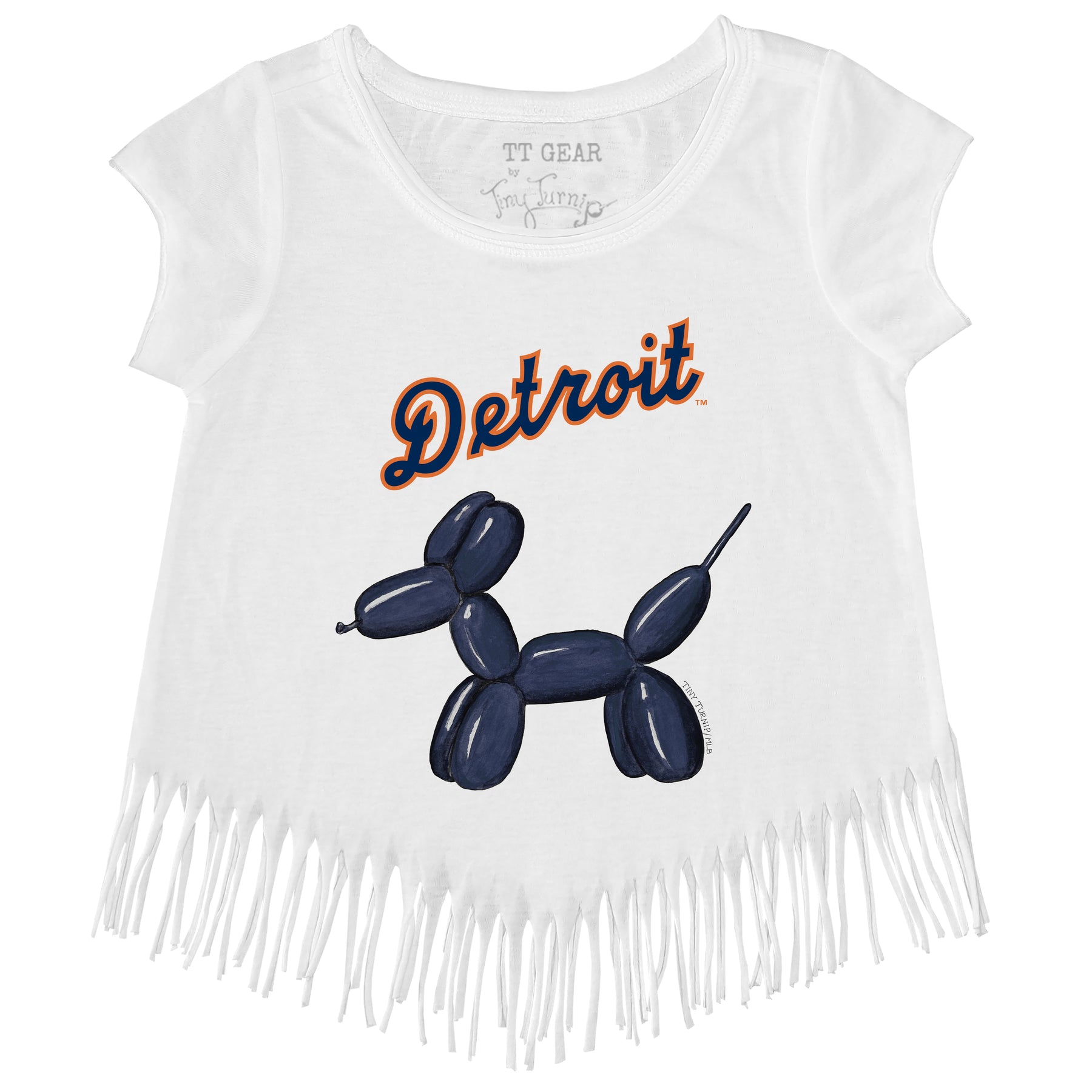 Detroit Tigers Balloon Dog Fringe Tee