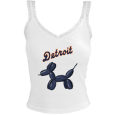 Detroit Tigers Balloon Dog Lace Tank