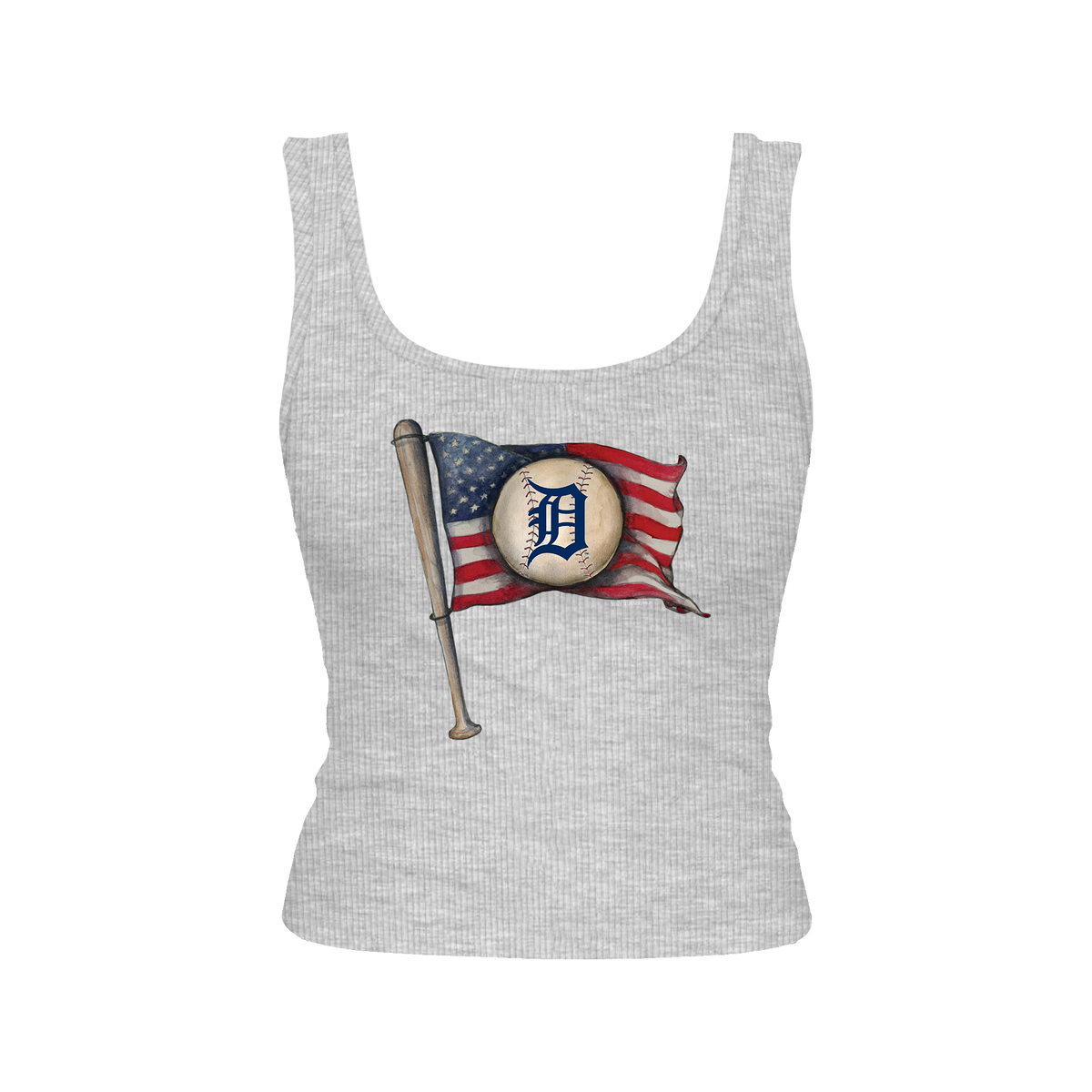 Detroit Tigers Baseball Flag Emmy Tank