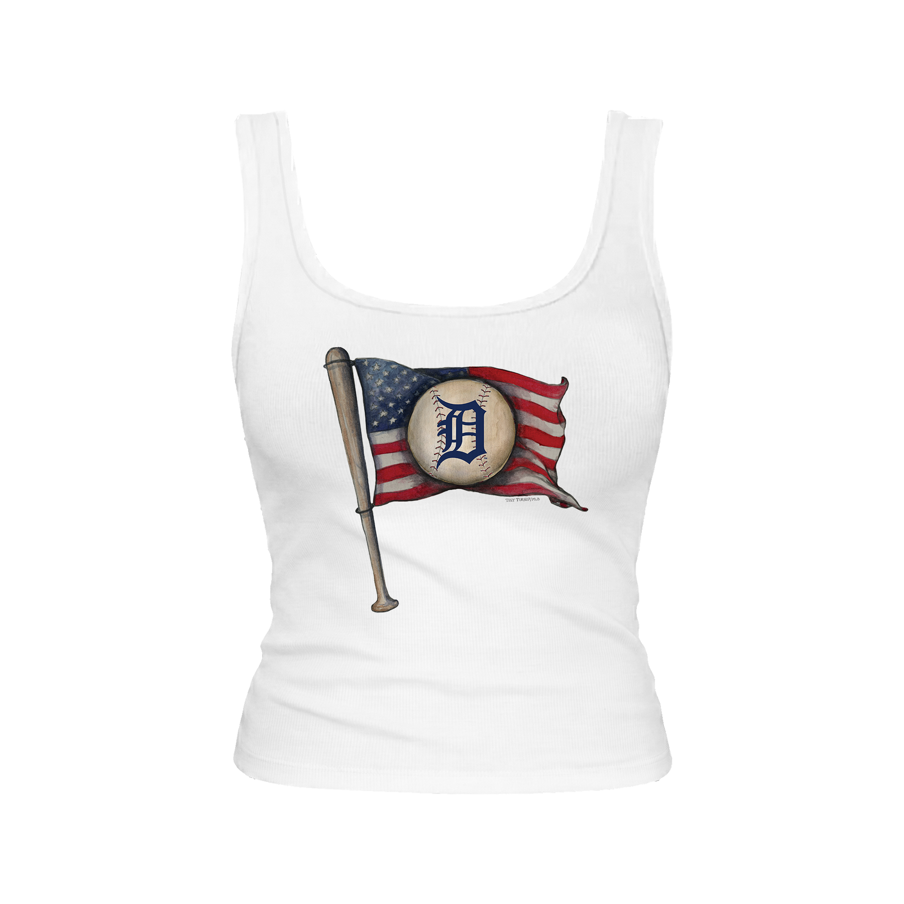 Detroit Tigers Baseball Flag Emmy Tank