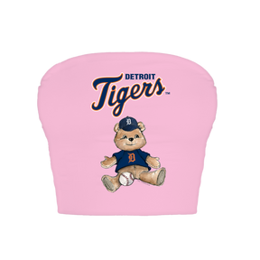 Detroit Tigers Teddy Crop Tube Top