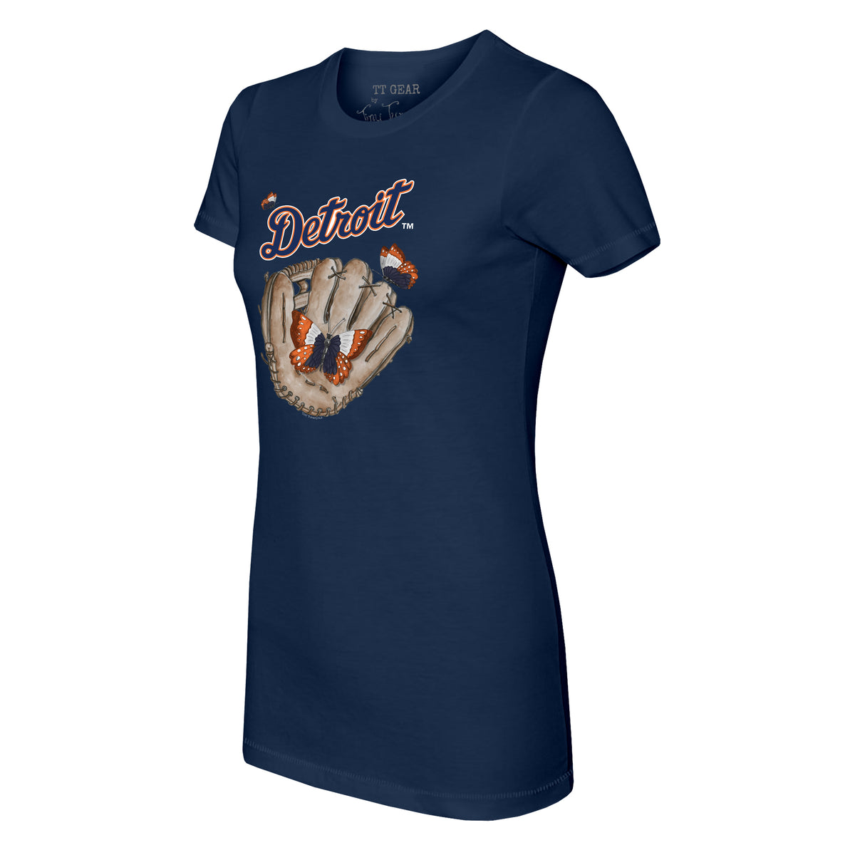 Detroit Tigers Butterfly Glove Tee Shirt