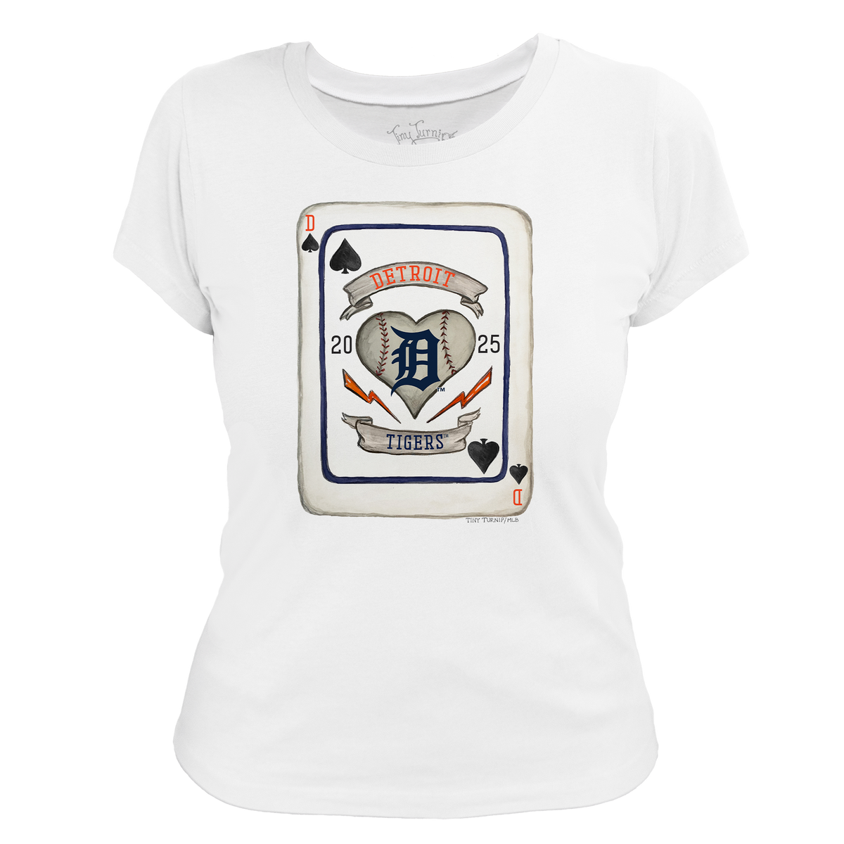 Detroit Tigers Card Women's Tee Shirt