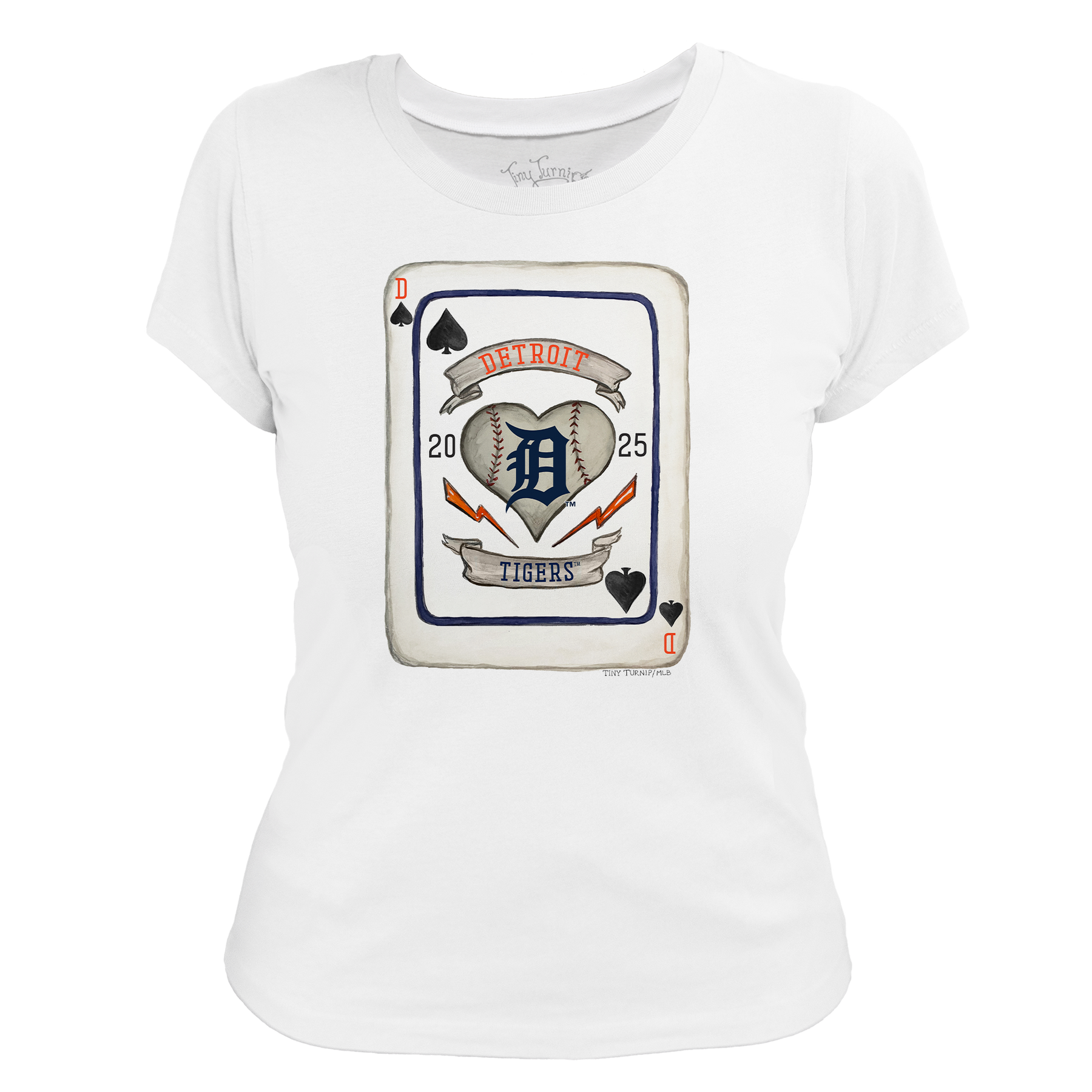 Detroit Tigers Card Women's Tee Shirt