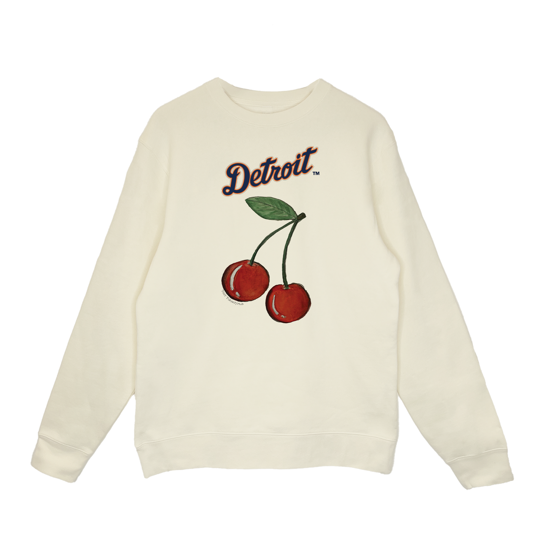 Detroit Tigers Cherry Crewneck Sweatshirt