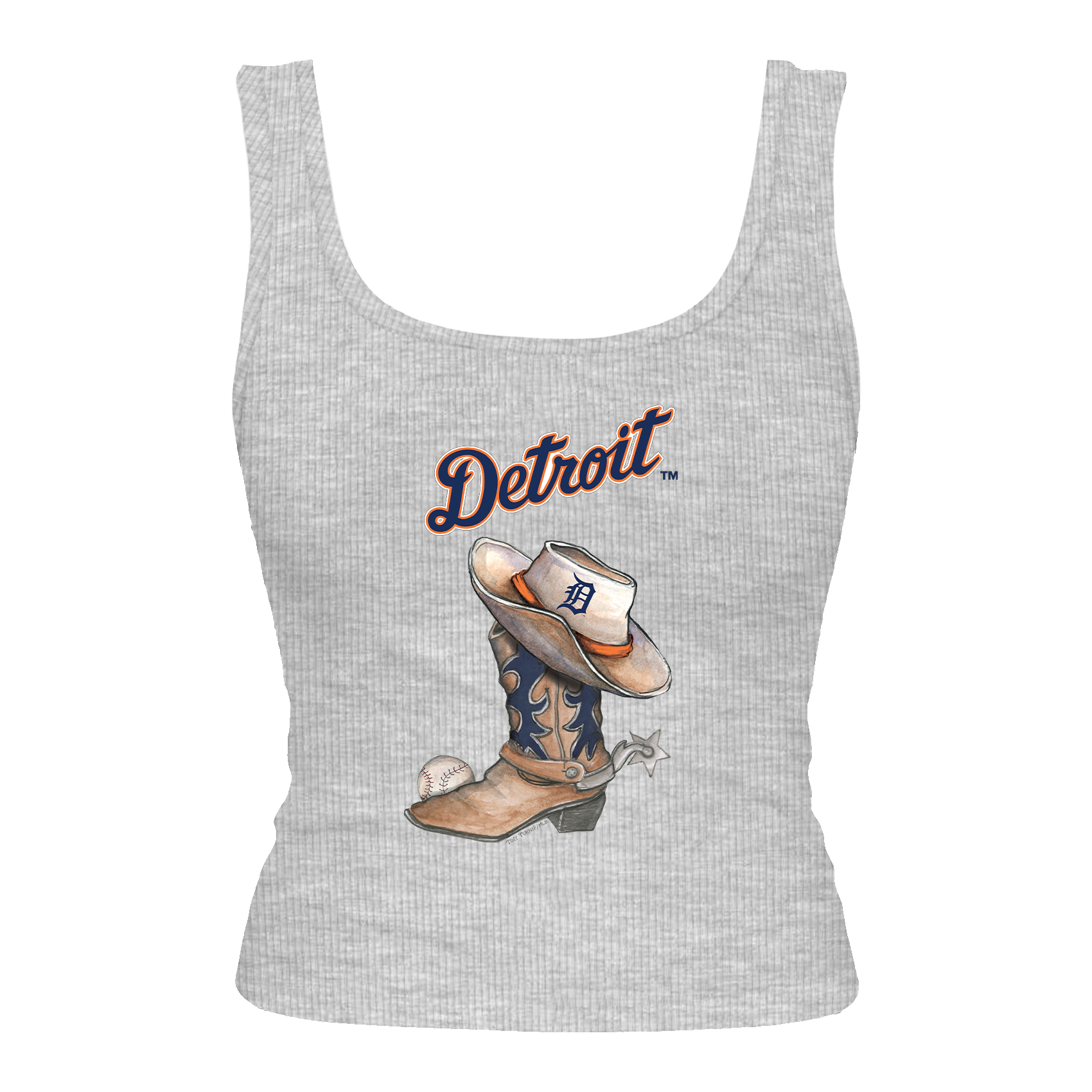 Detroit Tigers Cowboy Boot Emmy Tank