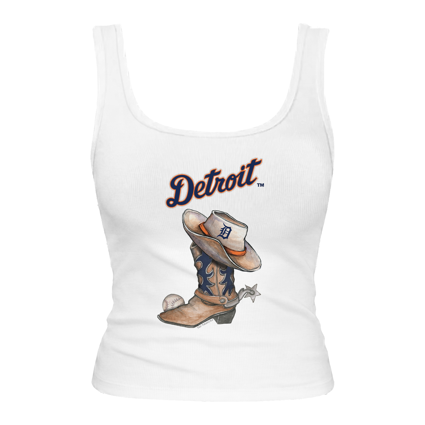 Detroit Tigers Cowboy Boot Emmy Tank