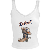 Detroit Tigers Cowboy Boot Lace Tank