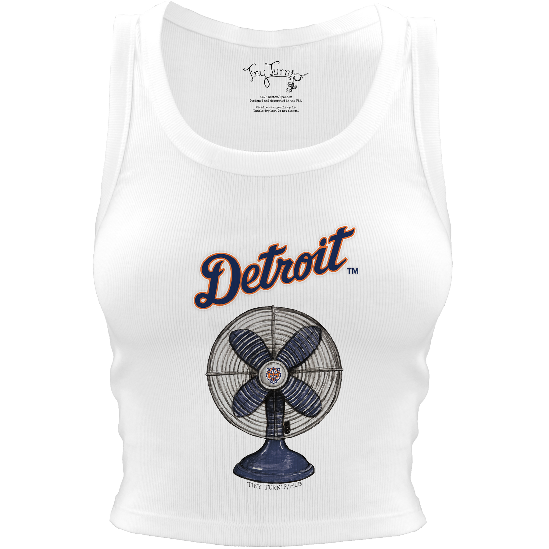 Detroit Tigers Fan Crop Tank