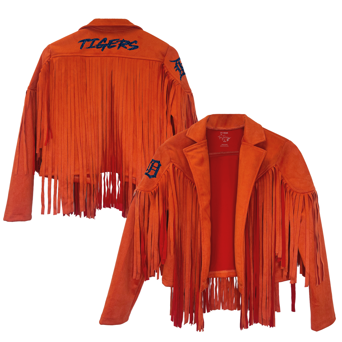 Detroit Tigers Farrah Fringe Jacket --(ships after 8/11)