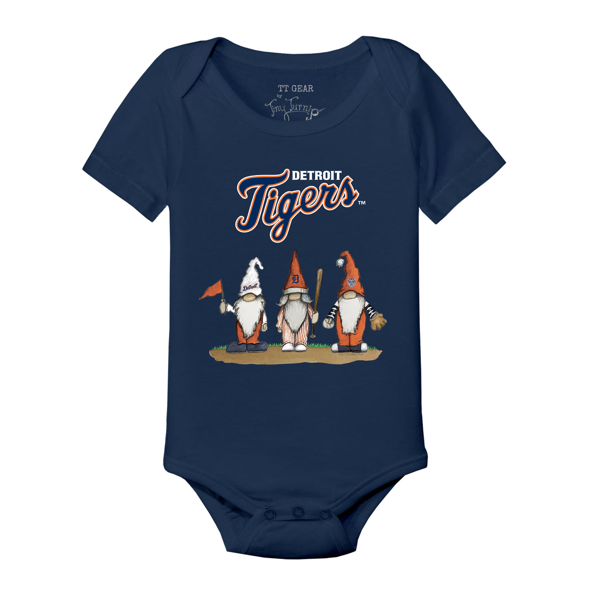 Detroit Tigers Gnomes Short Sleeve Snapper