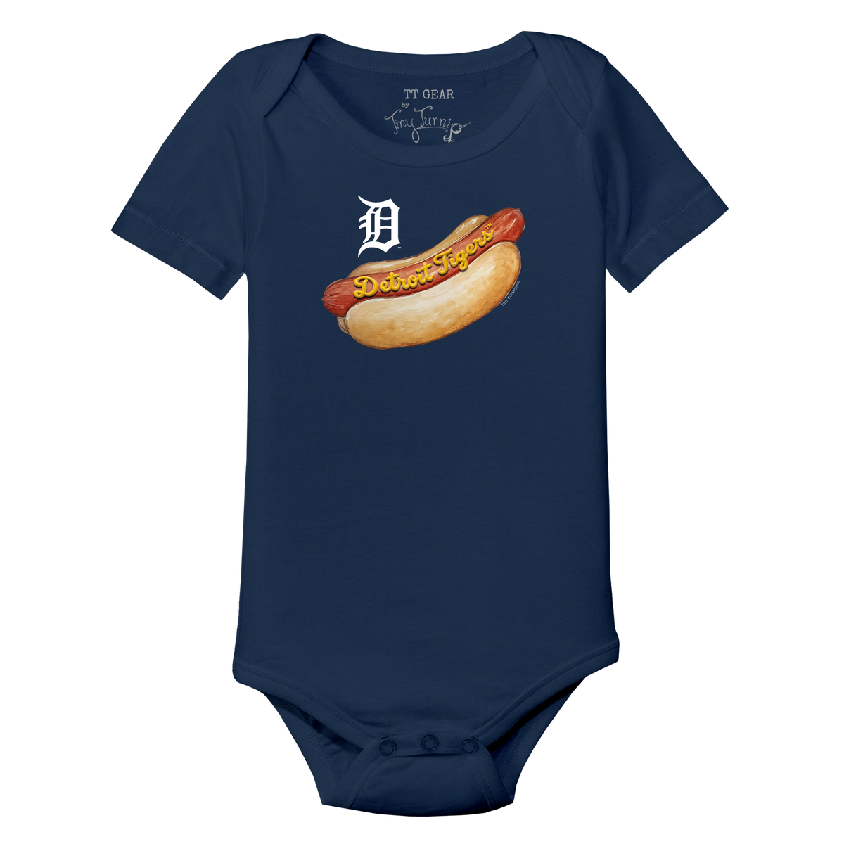 Detroit Tigers Hot Dog Short Sleeve Snapper