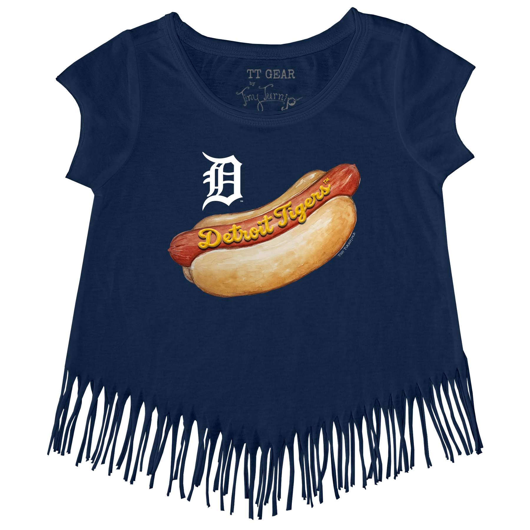 Detroit Tigers Hot Dog Fringe Tee