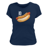 Detroit Tigers Hot Dog Women's Tee Shirt