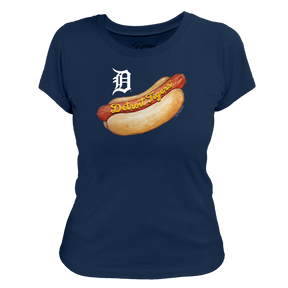Detroit Tigers Hot Dog Women's Tee Shirt