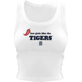 Detroit Tigers Hot Girls Crop Tank