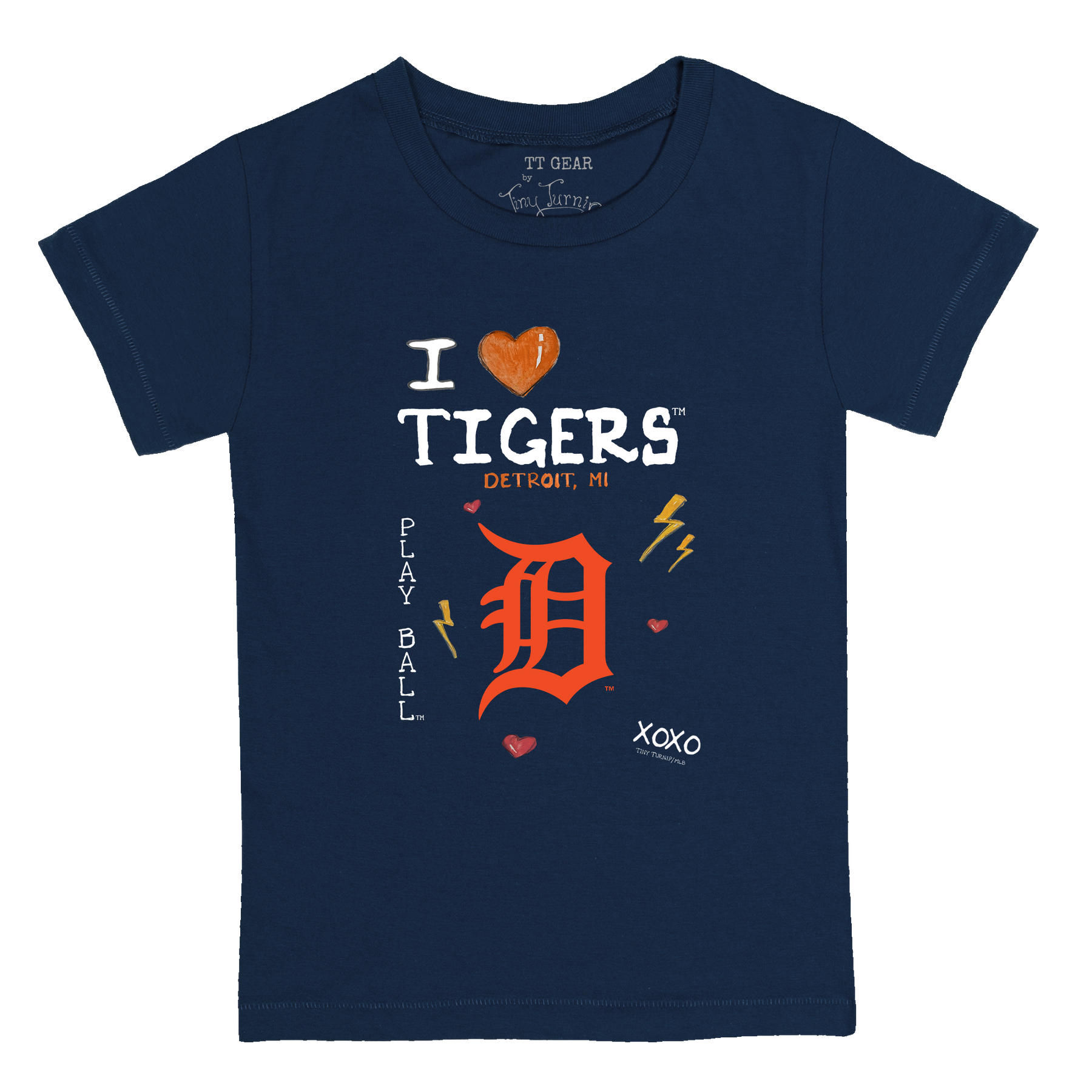 I Heart Tigers Kid's Tee Shirt - Tiny Turnip