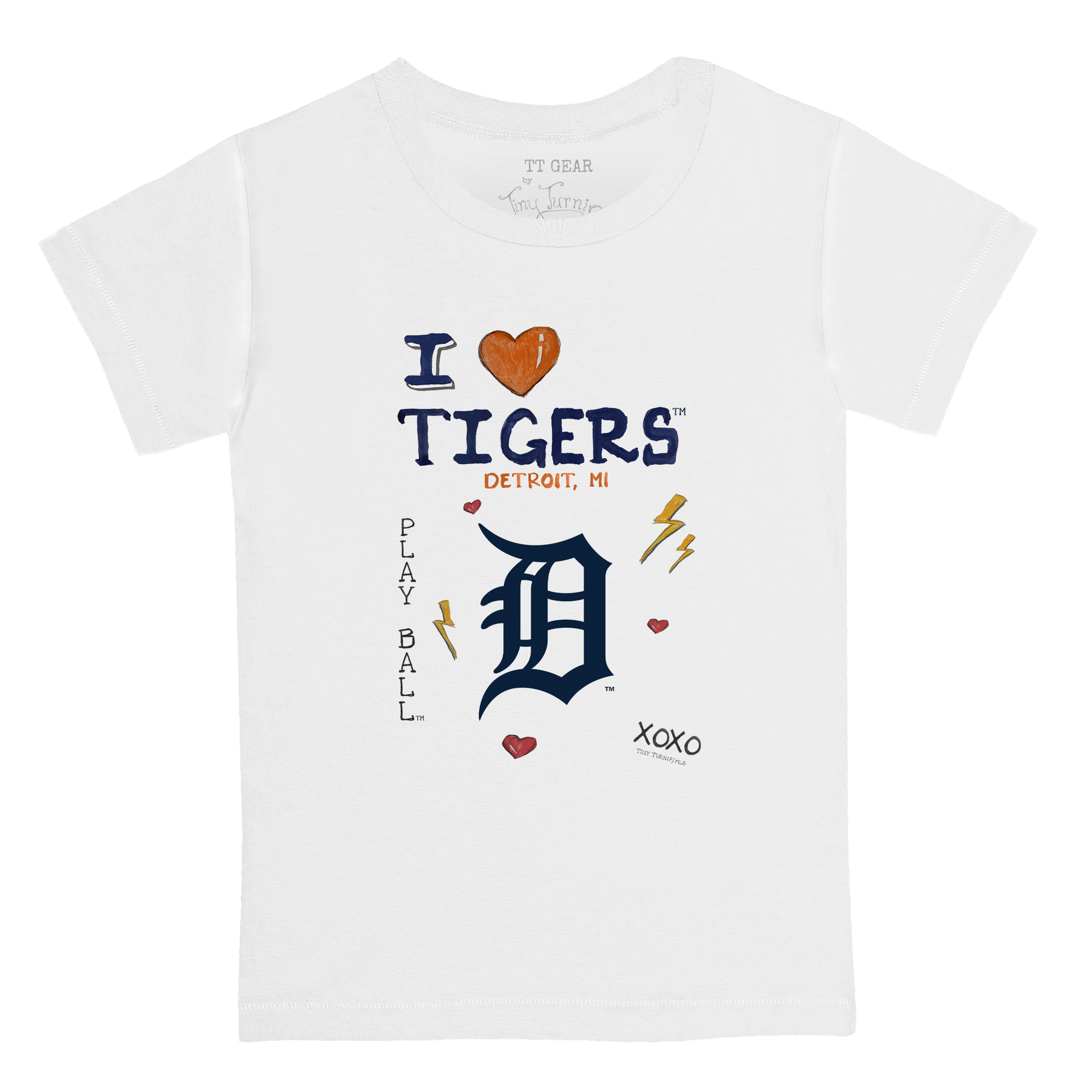 I Heart Tigers Kid's Tee Shirt - Tiny Turnip