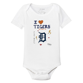 I Heart Tigers Short Sleeve Snapper - Tiny Turnip